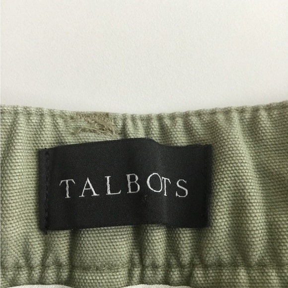 TALBOTS SLIM CARGO PANT 16P green - Picture 4 of 10